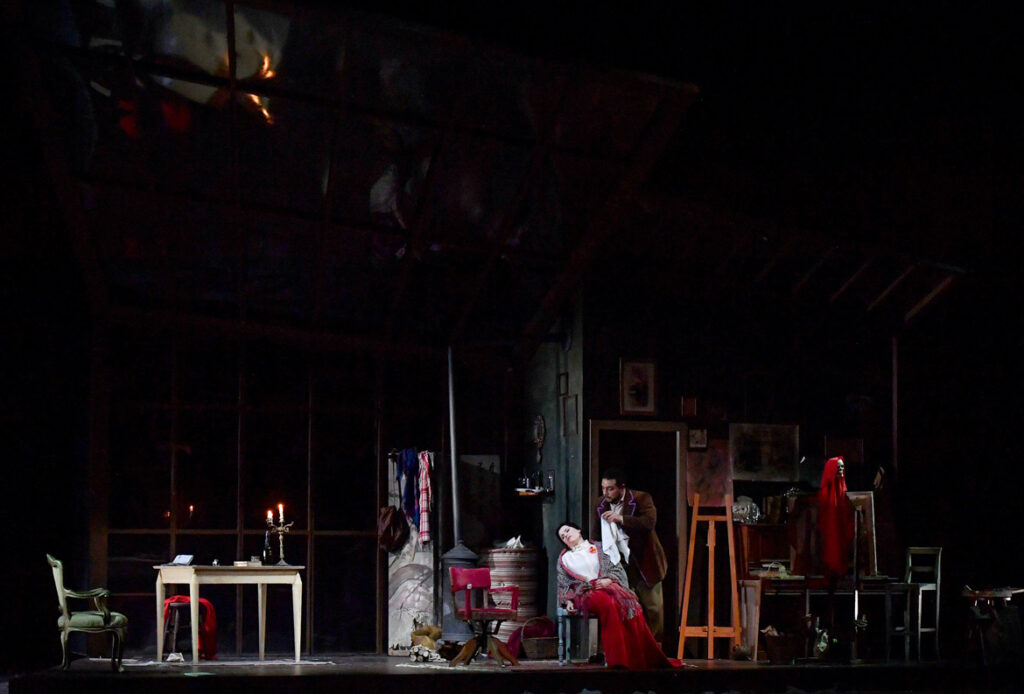 02 La boh#U00e8me_Teatro Goldoni Livorno_una scena atto 1_foto di Augusto Bizzi