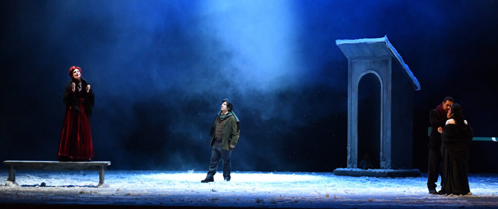 10 La boh#U00e8me_Teatro Goldoni Livorno_una scena atto 3_foto di Augusto Bizzi